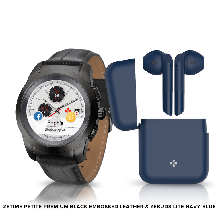 ZeTime Premium & ZeBuds - Notre montre connectée hybride Premium & nos nouveaux écouteurs sans fil TWS - MyKronoz