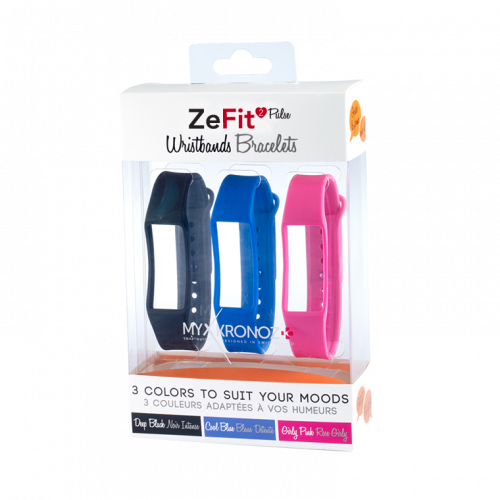 ZeFit<sup>2Pulse</sup> Wristbands x3