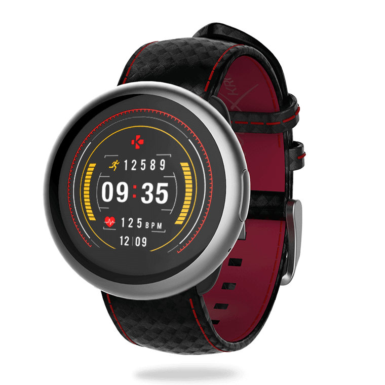 ZeRound2HR Premium - Smartwatch mit Rundem Touchscreen und Herzfrequenzsensor - MyKronoz