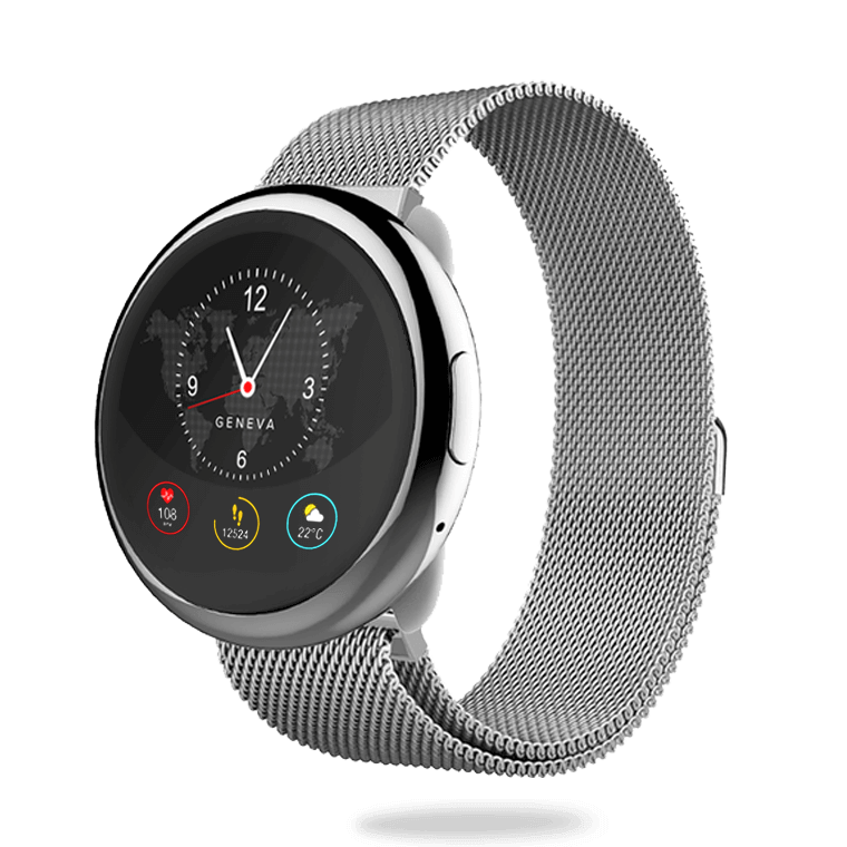 ZeRound2HR Elite - Elegante Smartwatch mit rundem Touchscreen und Herzfrequenzmonitor - MyKronoz