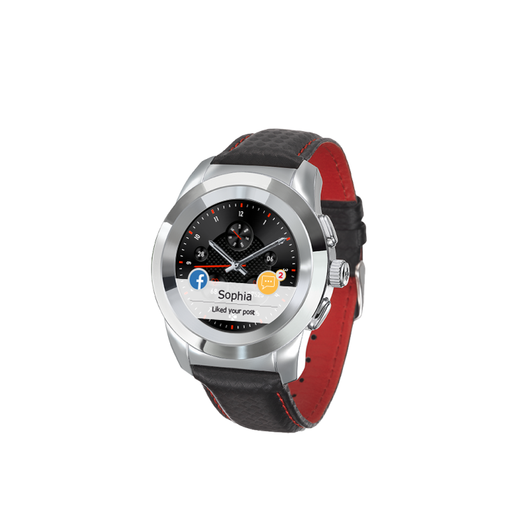 ZeTime Premium - Die weltweit erste hybride Smartwatch mit mechanischen Zeigern und rundem Farbtouchscreen - MyKronoz