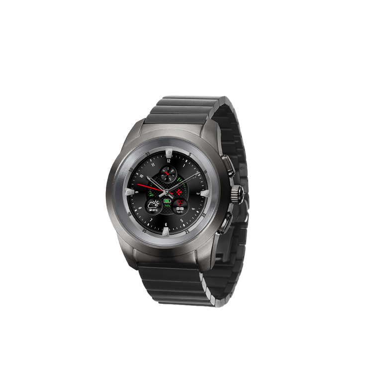 ZeTime Elite - La première montre connectée hybride au monde alliant aiguilles mécaniques et écran couleur tactile - MyKronoz