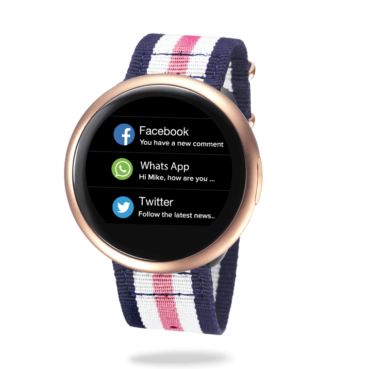 ZeRound2HR Premium - Smartwatch elegante con touchscreen circolare e sensore cardiofrequenzimetro - MyKronoz