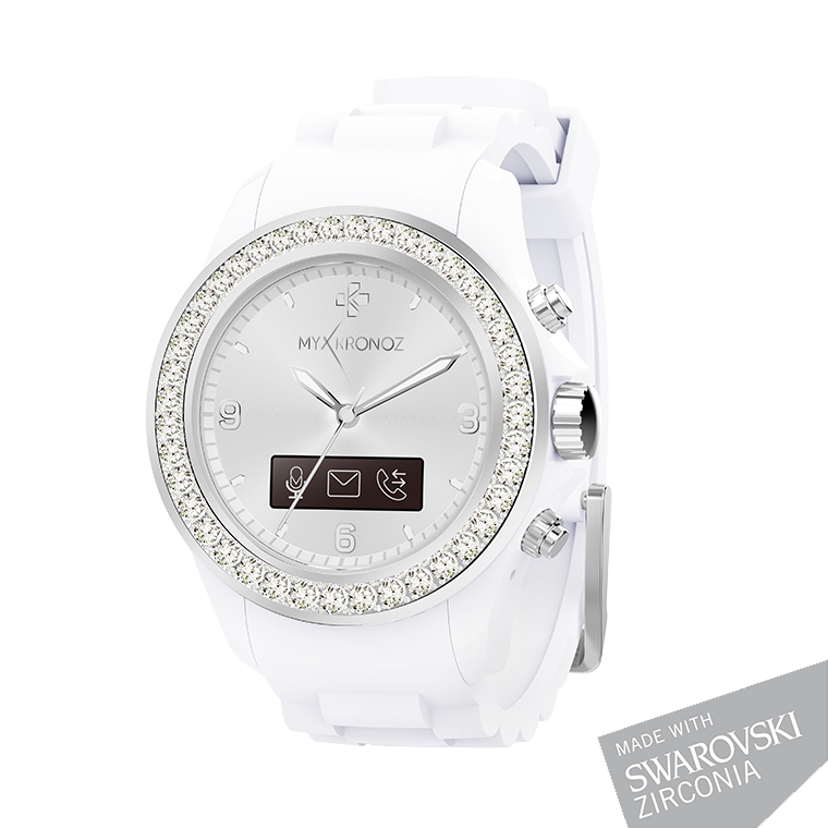 ZeClock - Swarovski Zirconia - Smartwatch analogico con movimento al quarzo - MyKronoz