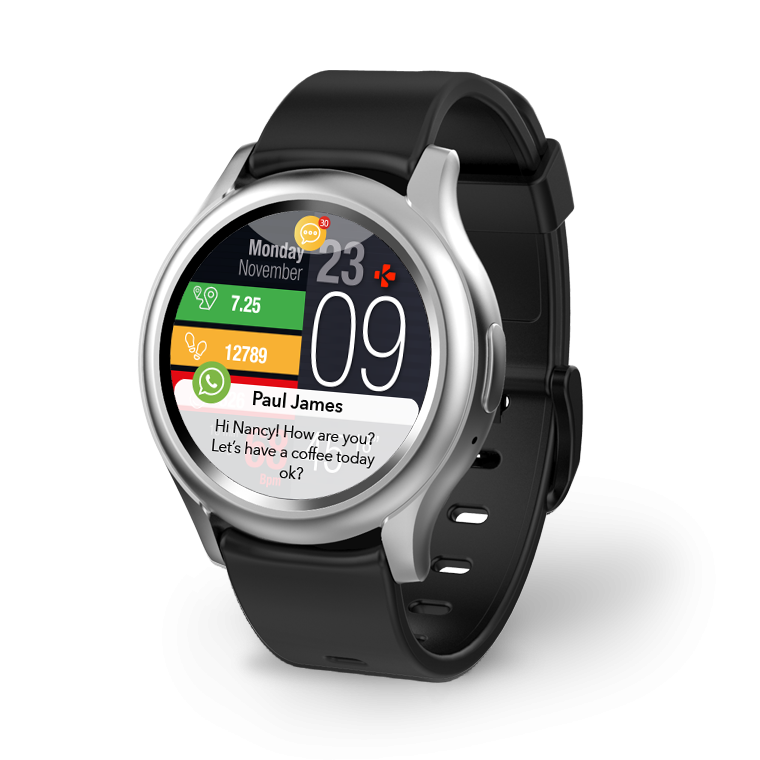 Bonus Maak plaats Zuiver MyKronoz ZeRound3 - Smartwatch with full round AMOLED touchscreen – MyKronoz