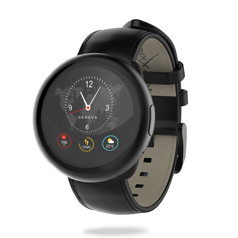 ZeRound2HR Premium - Smartwatch with circular color touchscreen and heart-rate monitor - MyKronoz