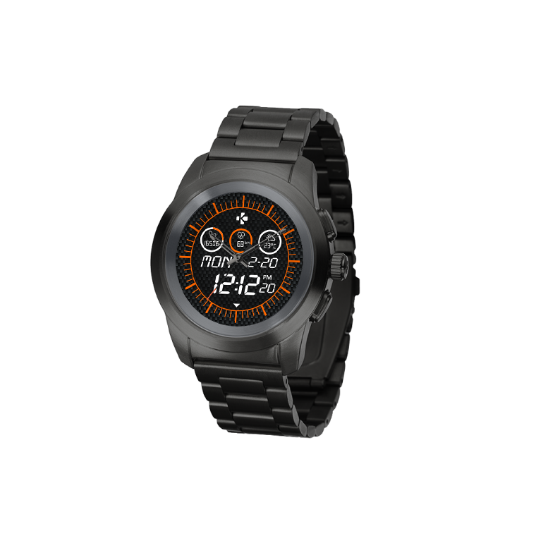 ZeTime Elite - The world’s first hybrid smartwatch combining mechanical hands with a full round color touchscreen - MyKronoz