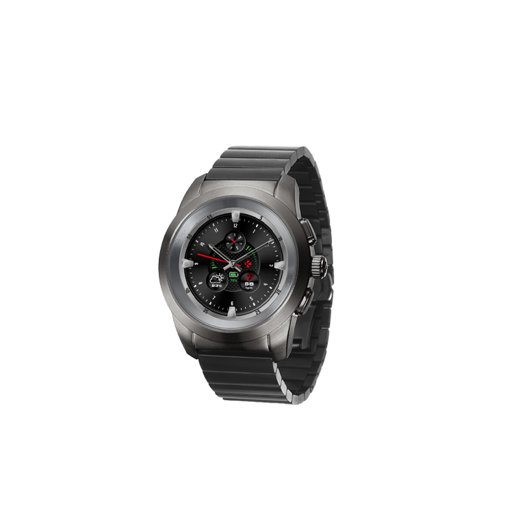 ZeTime Elite - The world’s first hybrid smartwatch combining mechanical hands with a full round color touchscreen - MyKronoz