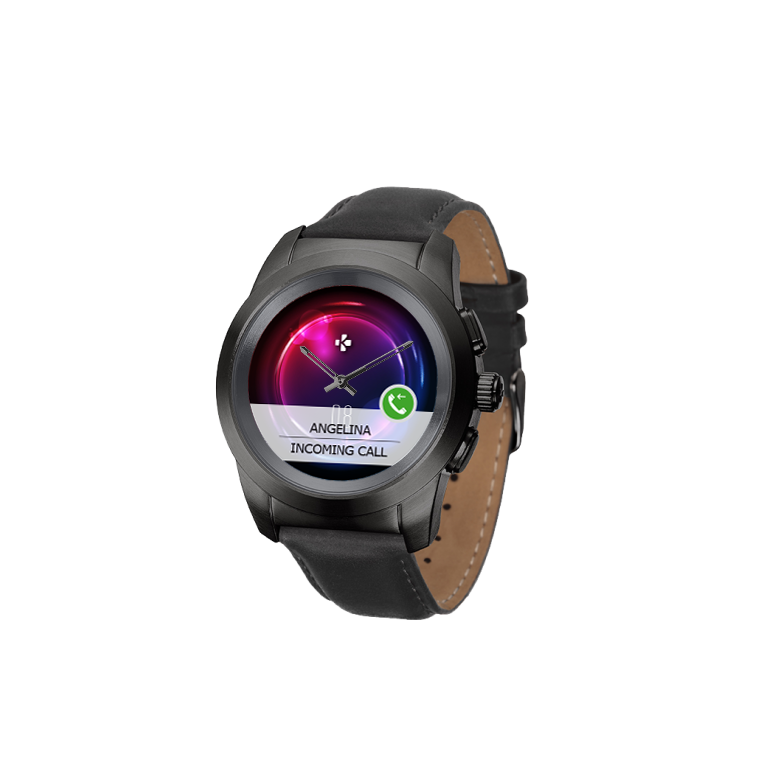 ZeTime Premium - The world’s first hybrid smartwatch combining mechanical hands with a full round color touchscreen - MyKronoz