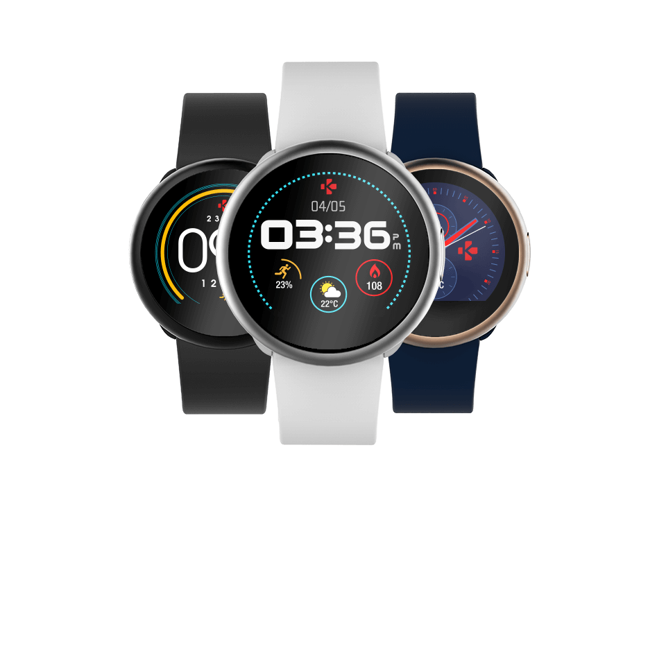 Stylish smartwatch with circular color touchscreen - ZeRound2 